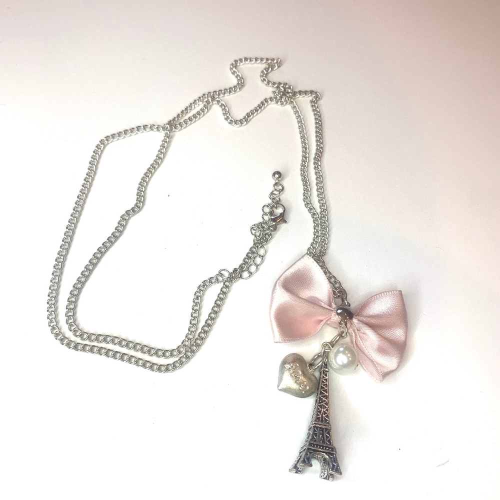 Paris Themed  Charm Necklace